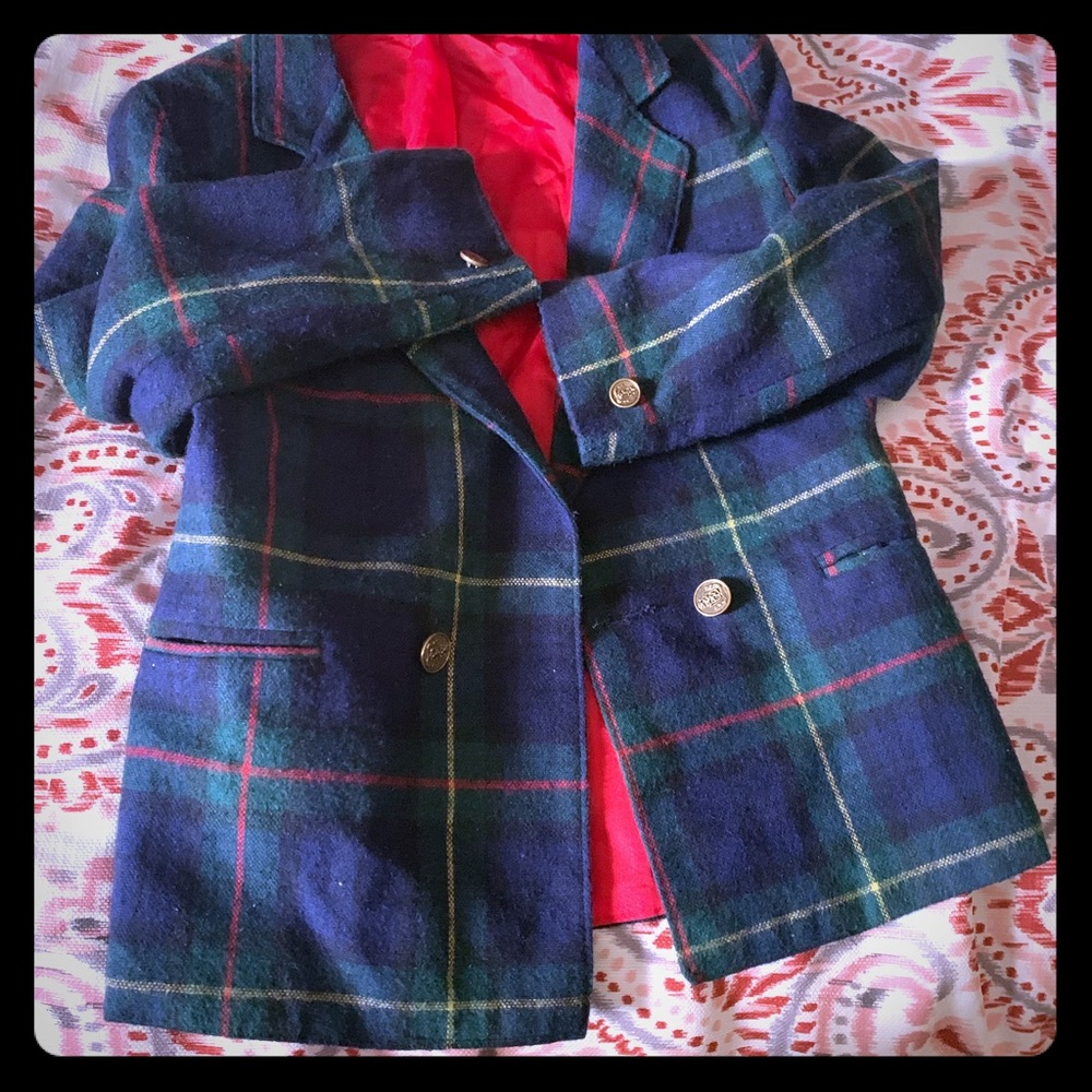 Plaid jacket for kid